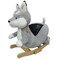 Gerardo's Toys: Little Rockers - Wolf - Wooden Plush Ride-On Rocking Animal Toy, Plays Music, Removable Soft Fabric Cover, Toddler & Kids Ages 24mo+
